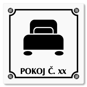 Pokoj, 80x80mm, bílá, Kansas